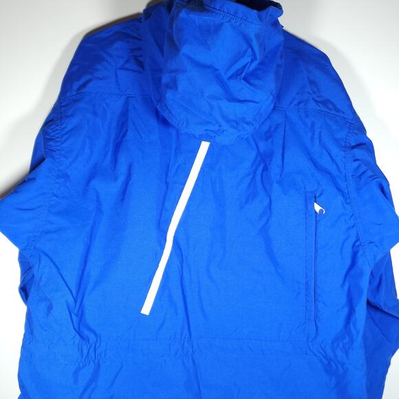 THE NORTH FACE Men's EXTREME XC Vtg Sz M Blue Lightweight Hooded Anorak Jacket - Picture 8 of 13